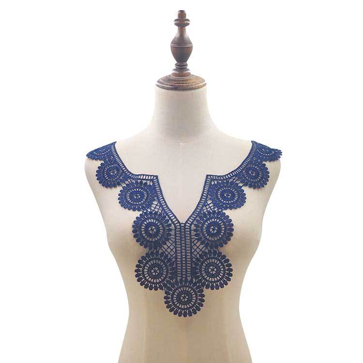 Водорастворимый воротник, вышитый воротник из полиэфирного шелка, трехмерная ажурная брошь, кружевной съемный воротник, кружевные аксессуары для DIY