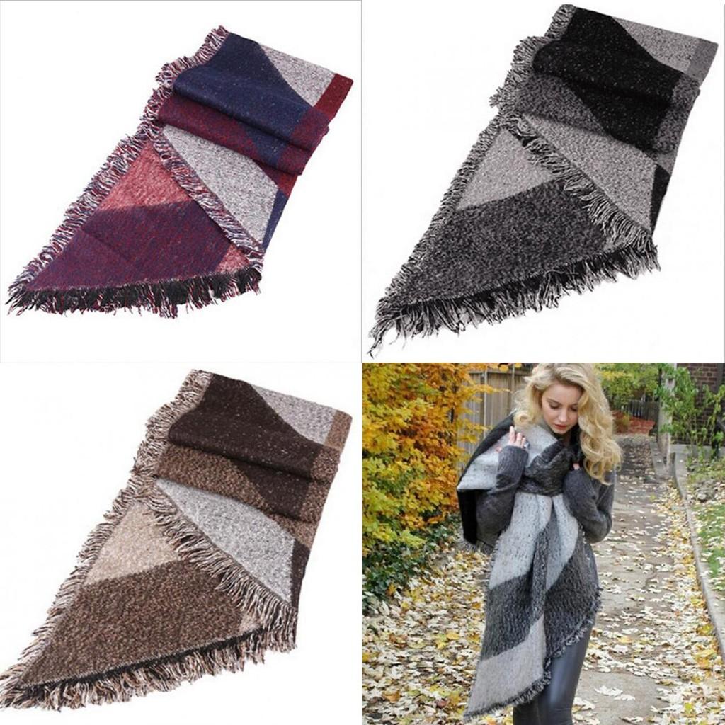 Cozy And Fashionable Women's Cashmere Feel Scarf For Autumn And Winter Warmth