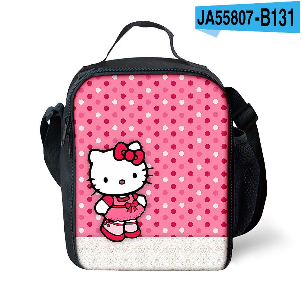 Cute lunch bag ice pack student meal bag cartoon shoulder bag