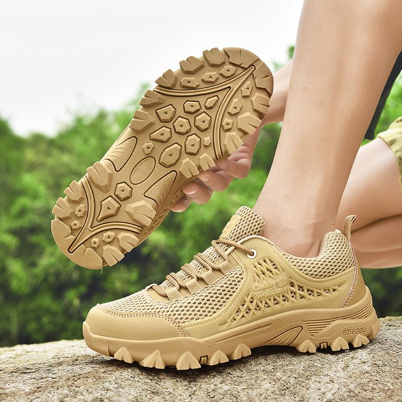 Горячая Распродажа Мужская Дышащая Сетчатая Обувь Европа Америка Противоударный Носок Военные Кроссовки Мужская Походная Обувь Для Отдыха