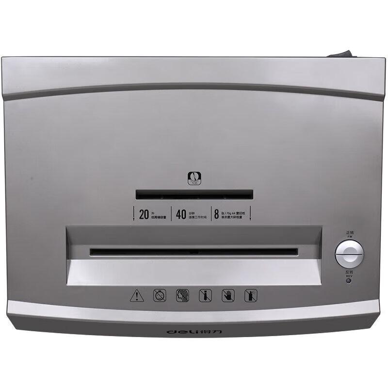Deli 9907 Cross-Cut Paper Shredder CN plug (adapter included)