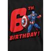 Captain America Childrens/Kids Pull Over 6th Birthday Hoodie