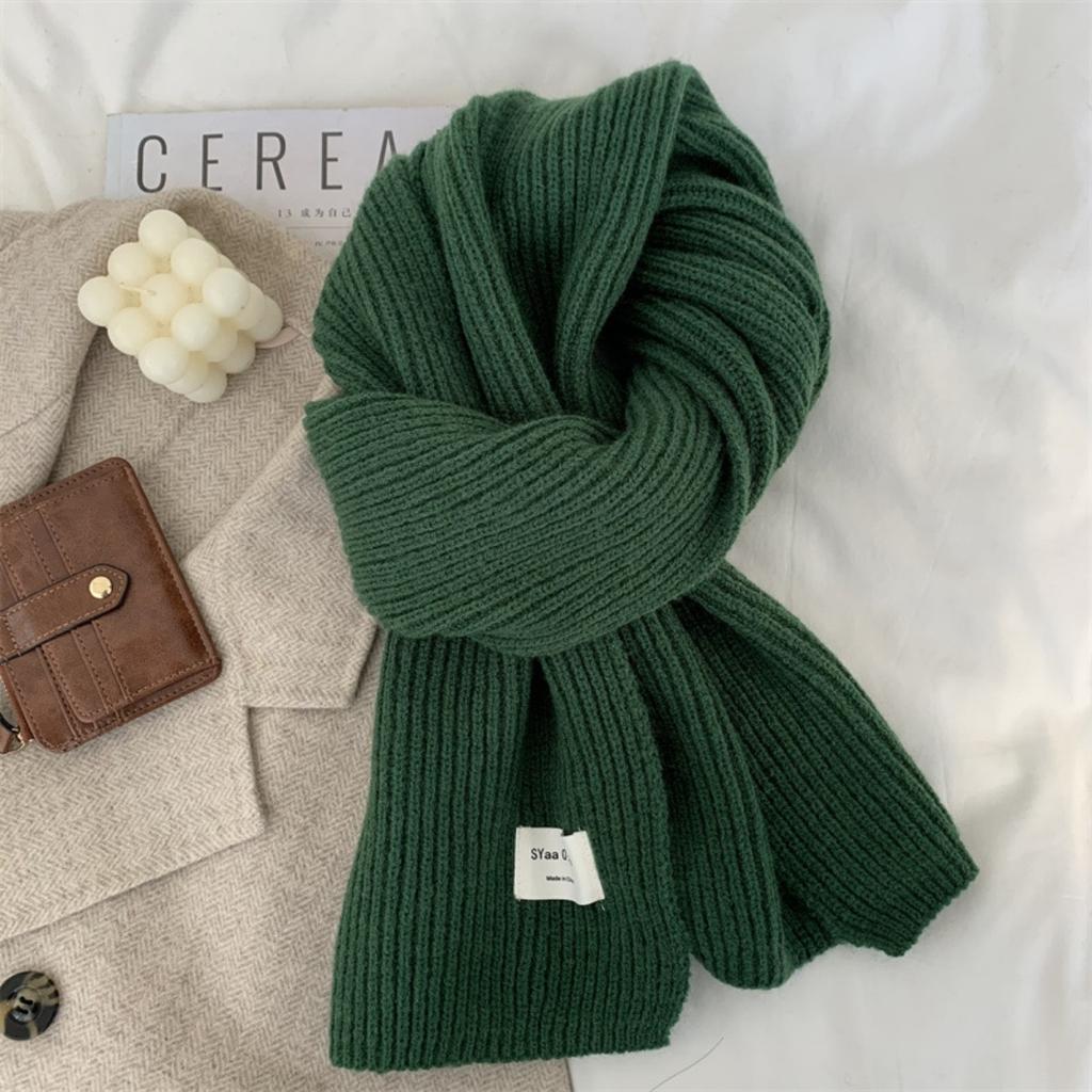 Вязаный шарф, мужской и женский стили, толстый шарф, шерстяной шарф, шерстяная шаль