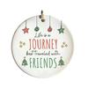 Yousheng Friends Close Christmas Ornaments Acrylic Hanging Plaques with Inspirational Quotes Cute Xmas Gifts for Best Friend