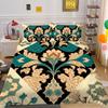 Комплект постельного белья для дома, роскошные комплекты одеял с цветочной 3D-печатью, женское покрывало королевского размера из полиэстера