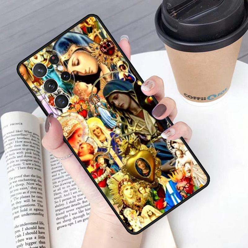 Непорочное Зачатие Дева Мария Иисус чехол для телефона Обложка Для Samsung Galaxy S24 S25 Ultra S21 S22 S10E 10 Plus Note 20 FE S23