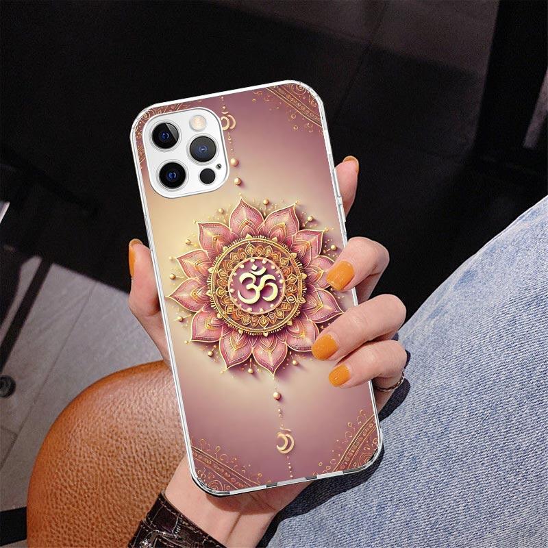 Мандала Чакра Настойчивость Йога Чехол для Телефона для Iphone 17 Air 16 16E 11 12 13 Mini 14 Plus 15 Pro Max 7 8 + SE 2020 Чехол для Телефона Coque