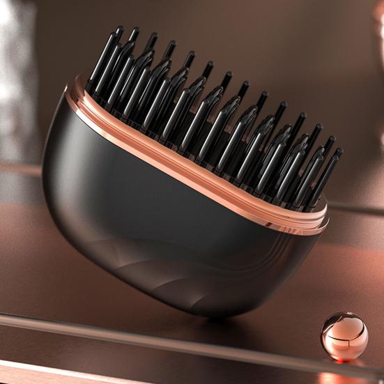 Мини выпрямитель-щетка для волос, перезаряжаемый, портативный, 3 режима контроля температуры, для всех типов волос, быстрое нагревание, защита от ожогов, безопасная расческа, дружелюбный подарок