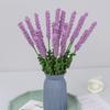 6 шт. вязаных цветов лаванды 40 см крючком темно-фиолетовый вязаный искусственный лавандовый для украшения дома на открытом воздухе подарок девушке свадебный букет цветы