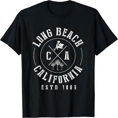 Футболка Long Beach Калифорния CA Серф-футболка Подарочная футболка для мужчин женщин девочек детей