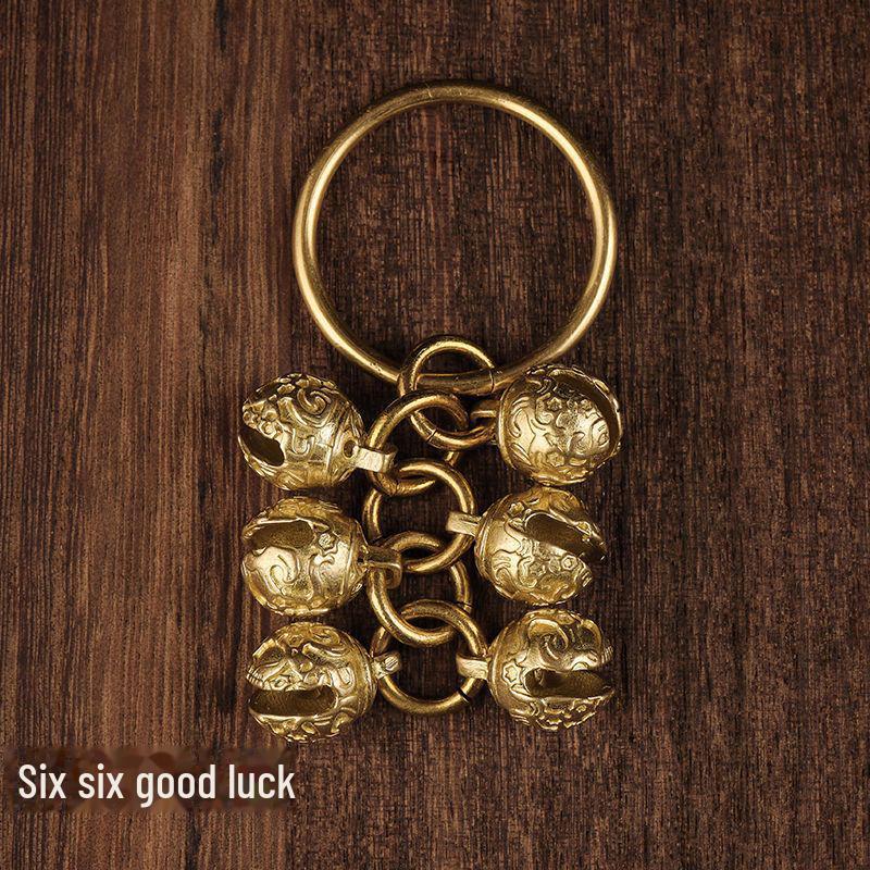 Изготовленный на заказ брелок-подвеска в виде колокольчика из латуни для мужчин и женщин