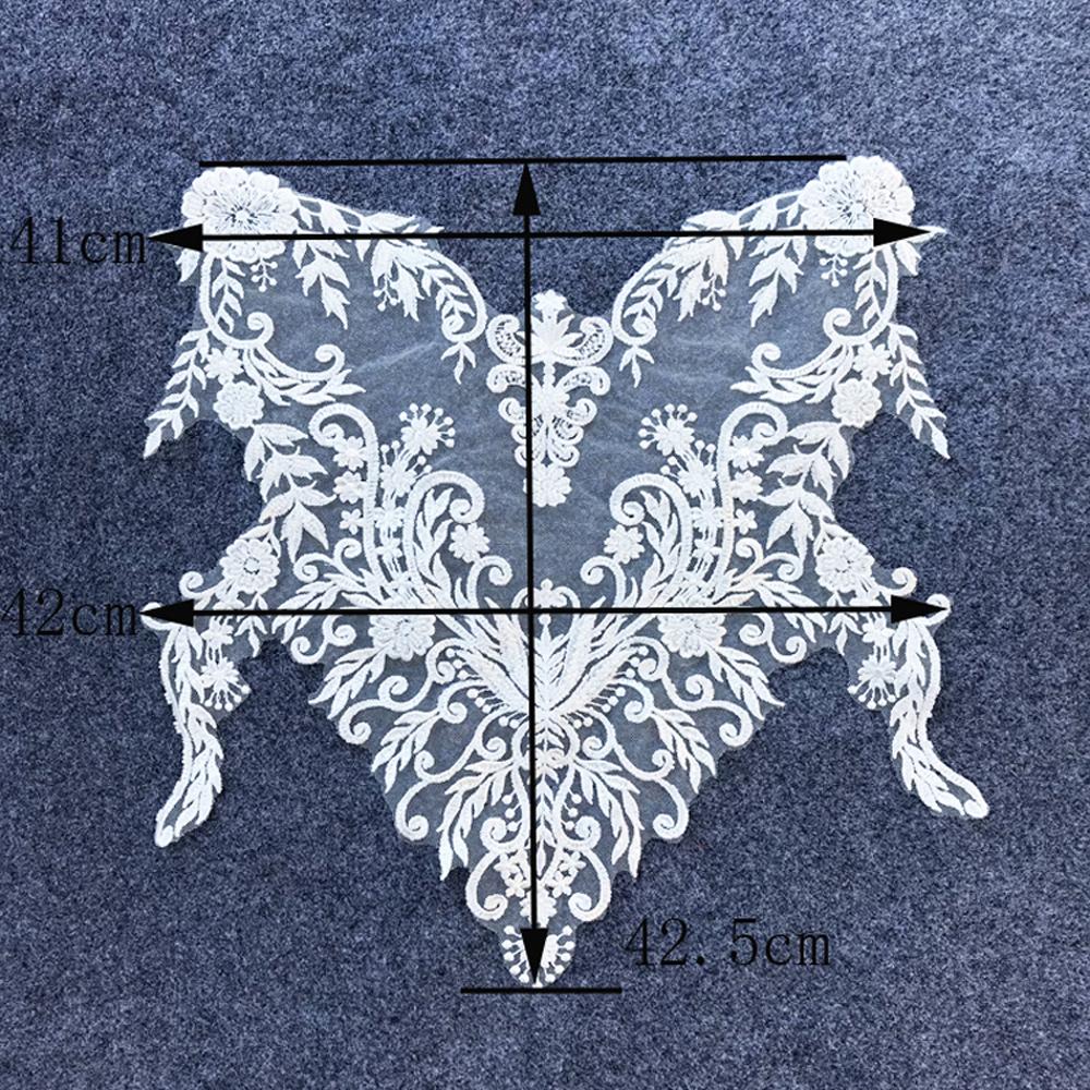 1 шт., нашивка из французского кружева, свадебный ремонт своими руками, 42*41 см