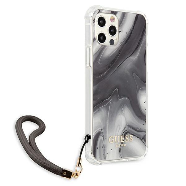 Guess Guhcp12Mksmagr Iphone 12/12 Pro 6,1 Szary/Grey Hardcase Marble Collection