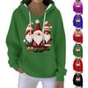Christmas Hoodies For Women Funny Cute Printed Holiday Sweatshirt Winter Oversized Pullover Tops