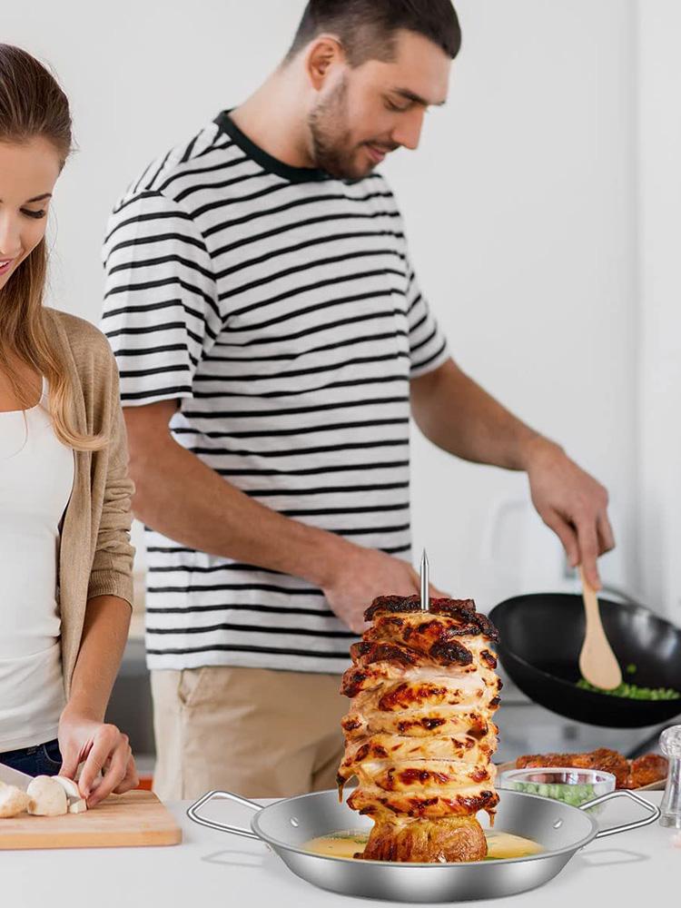 Нержавеющая Сталь Вертел для Запекания Мяса Шампур Инструменты для Барбекю Вертикальный Шампур Гриль для Улицы Сада Кемпинга Набор Стойки для Гриля