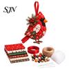 Handcrafted Holiday Display Items DIY Patchwork Ornament Kit for Christmas Decoration, Decorative Fabric Traditional Winter Charm Ornaments Craft Set