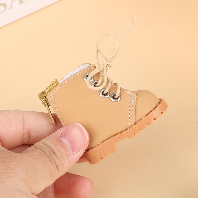 1Pair 1/6 Dolls Shoes Martin Boots Diy Mini Shoes For Doll Accessories Toys