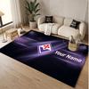 Personalized Crystal Velvet Carpet Fiorentina FC Pattern Non Slip Floor Rug