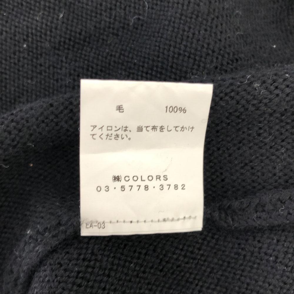 ALLEGE сделано в Японии Вязаный жилет на молнии половинной длины черный Женский Б/У