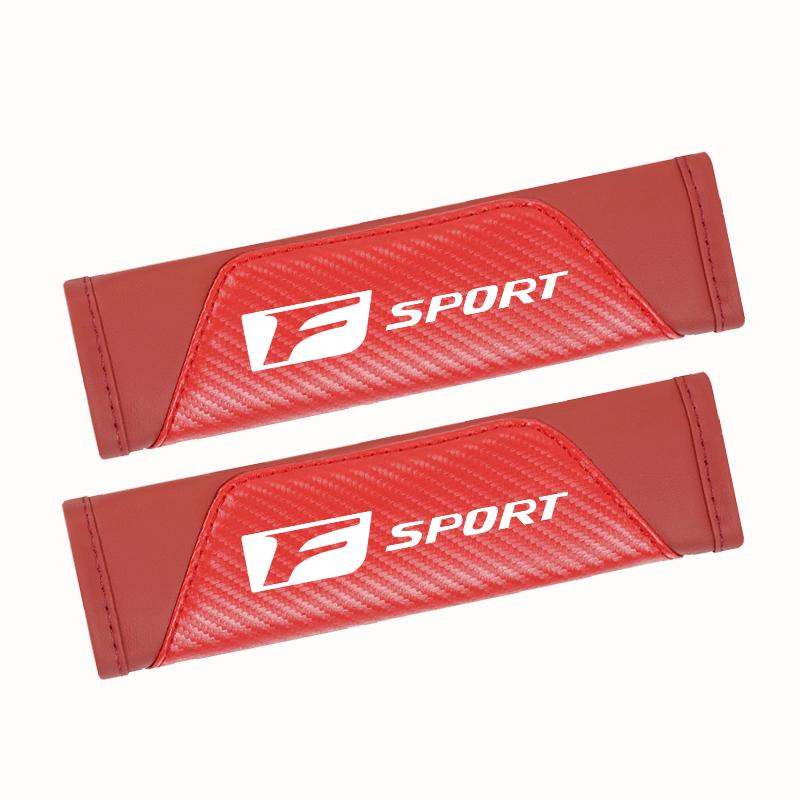 AARW1 Car Seat Belt Shoulder Cover Carbon Fiber Protective Pad For Lexus F SPORT ES RX NX LS UX LM LX GX LC RZ IS CT GS RC HS SC LXB