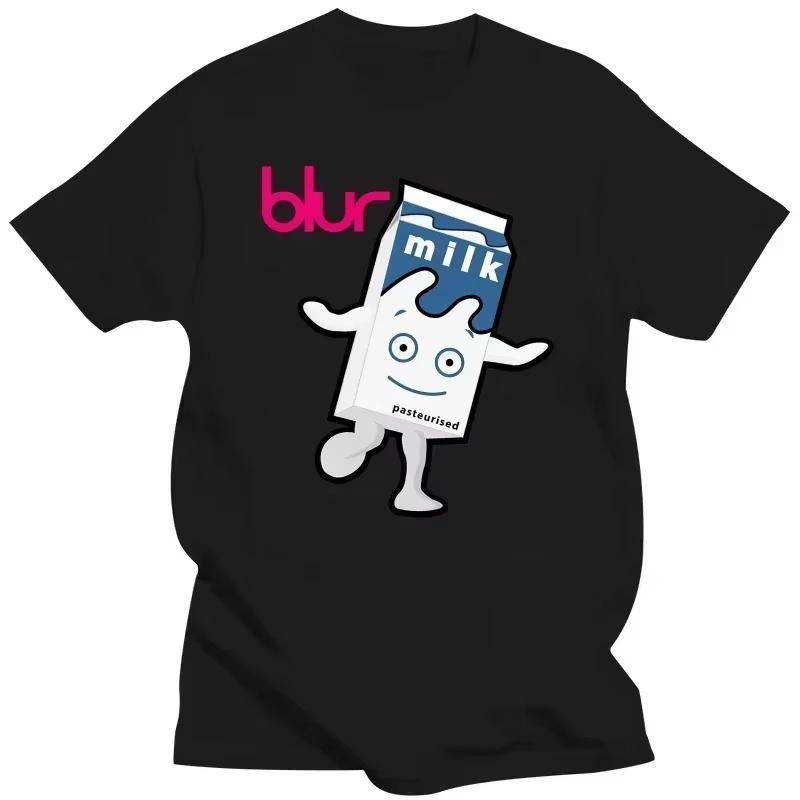 Футболка с принтом концертного тура группы Blur Britpop Band Coffee and Tv Milk Band, летняя уличная одежда, повседневная футболка с круглым вырезом в моде, уникальная футболка