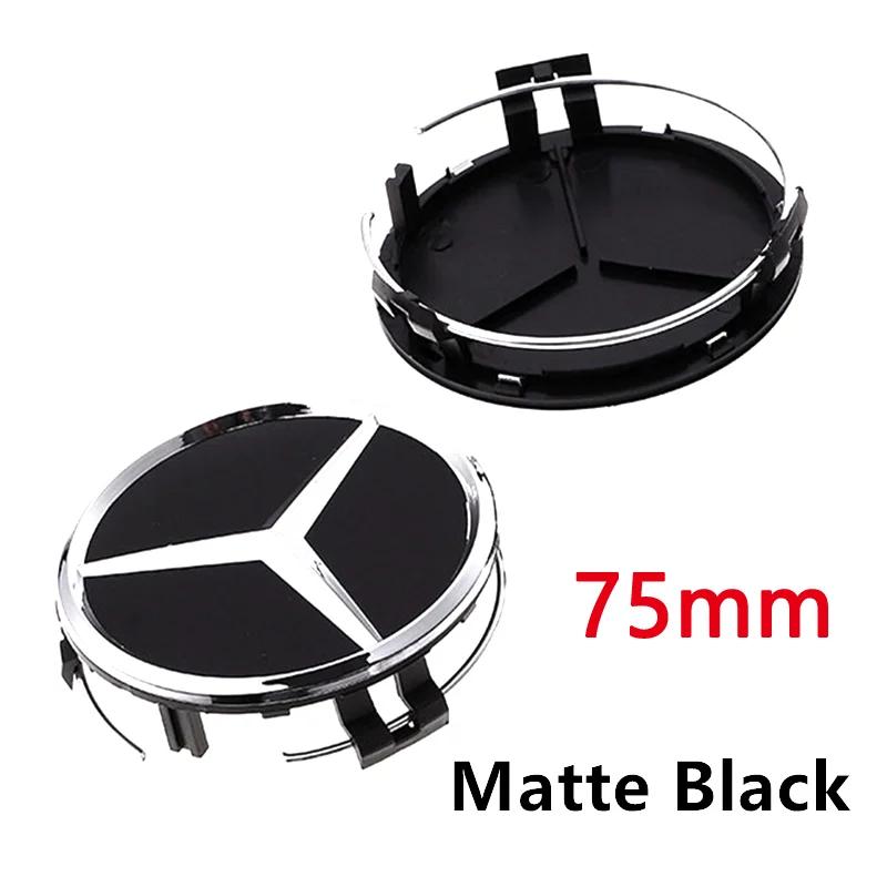 4pcs 75mm Car Wheel Center Caps Hub Caps Rims Cover For AMG A B C S Class E GLA CLA GLB GLE GLK GLS Mercedes Benz Accessories