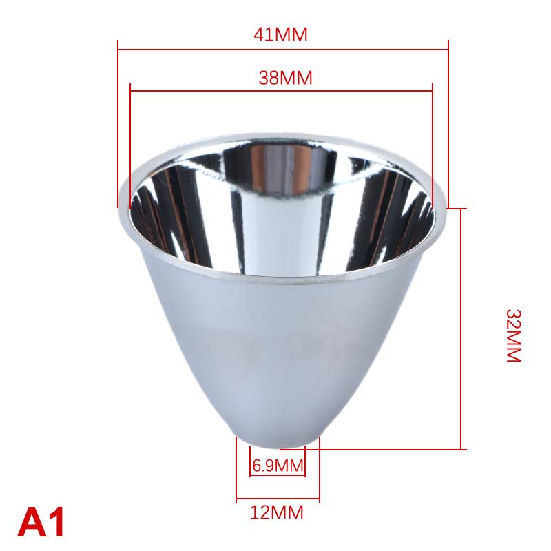 1 шт. 41 мм 46 50 60 мм алюминиевый светодиодный фонарик рефлектор конденсаторная чашка отражающая крышка