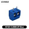 10PCS PCB Terminal Block Connector Pitch 5.0mm KF301 Straight Pin 2P 3P Screw PCB Terminal Blocks Connector Blue Black Green