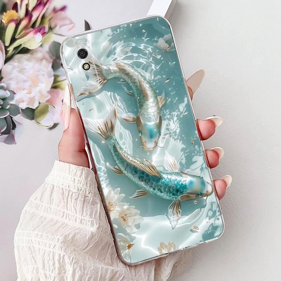 Чехол для Xiaomi Redmi 9A Новый Модный Расписной Чехол 6.53'' Мягкий Тонкий Чехол для Телефона Для Xiaomi Redmi 9AT 9A Redmi9A T Задняя Крышка Сумки