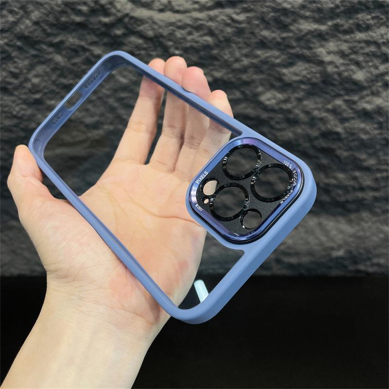 Металлическая линза подходит для iPhone16 Чехол для мобильного телефона High-end Apple 15 Promax Simple 15 Magnetic 14 Hard Case