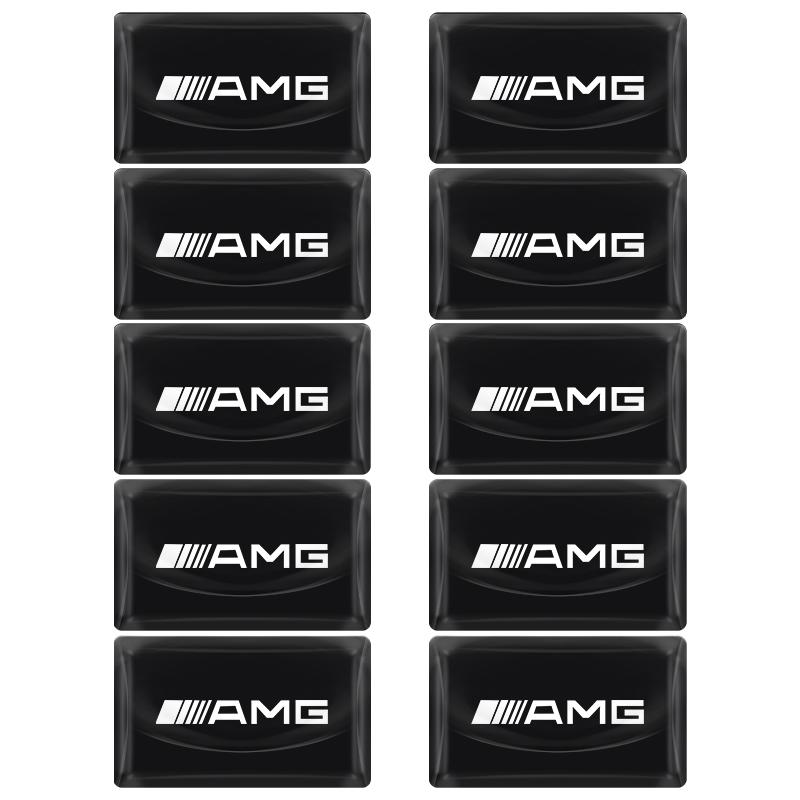 2/5/10 шт. Наклейки с 3D-эмблемой логотипа автомобиля на руль из углеродного волокна для Mercedes Benz AMG GLE GLS GLC CLA GLB ML C500 C200 C300 W204 W206 W205 W212 W203
