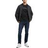 Calvin Klein Casual Round Neck Long Sleeve T-Shirt Men Tops Classic-Black 40JM230-BAE
