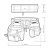 TOUGHBUILT ClipTech 3-Piece Handyman Tool Belt Set (TB-CT-111-CP)