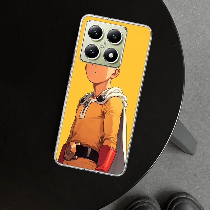 Чехол-бампер One P-Punch-Man Saitama King для Xiaomi Redmi Note 15 14 13 12 11 Pro Plus 14S 12S 11S 11T 11E 10S 10 Настроить