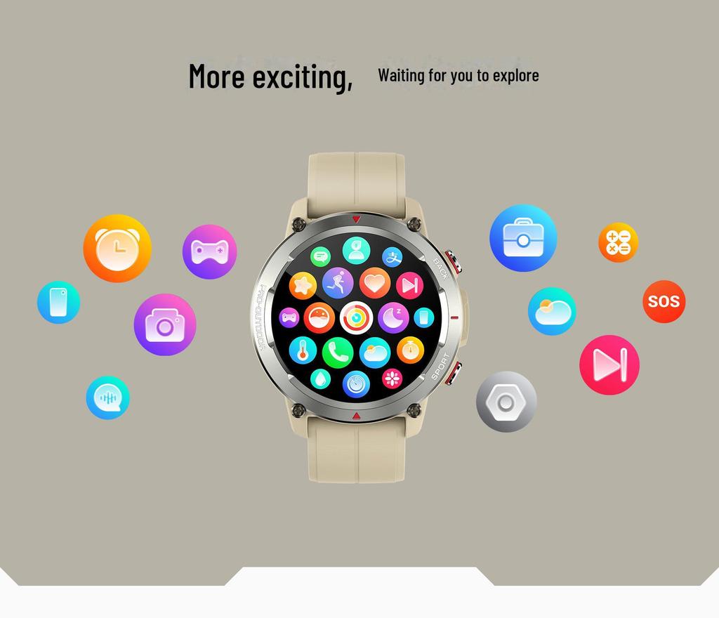 S55 Smart Watch: Unisex Waterproof Sports Watch with Heart Rate & Blood Oxygen Monitoring