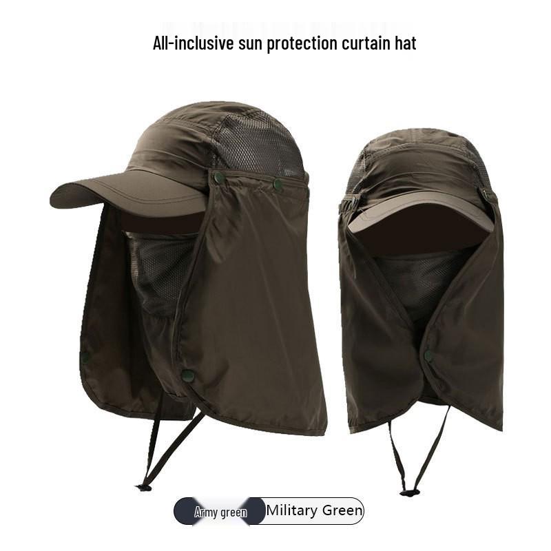 Унисекс шляпа с защитой от УФ-лучей и съемным клапаном – быстросохнущая шляпа от солнца для альпинизма и рыбалки