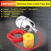 Stainless Steel Cable Float Ball Liquid Level Float Switch Durable Tank Level Sensor for Water