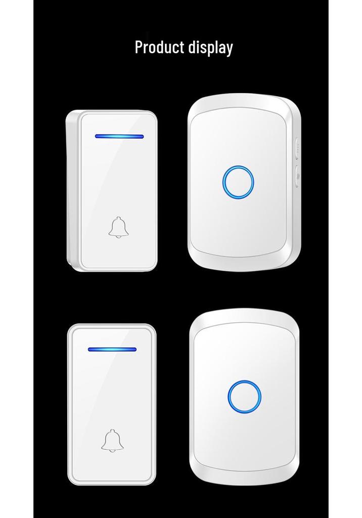 Smart Wireless Battery-Free Waterproof Doorbell for Long-Distance Use