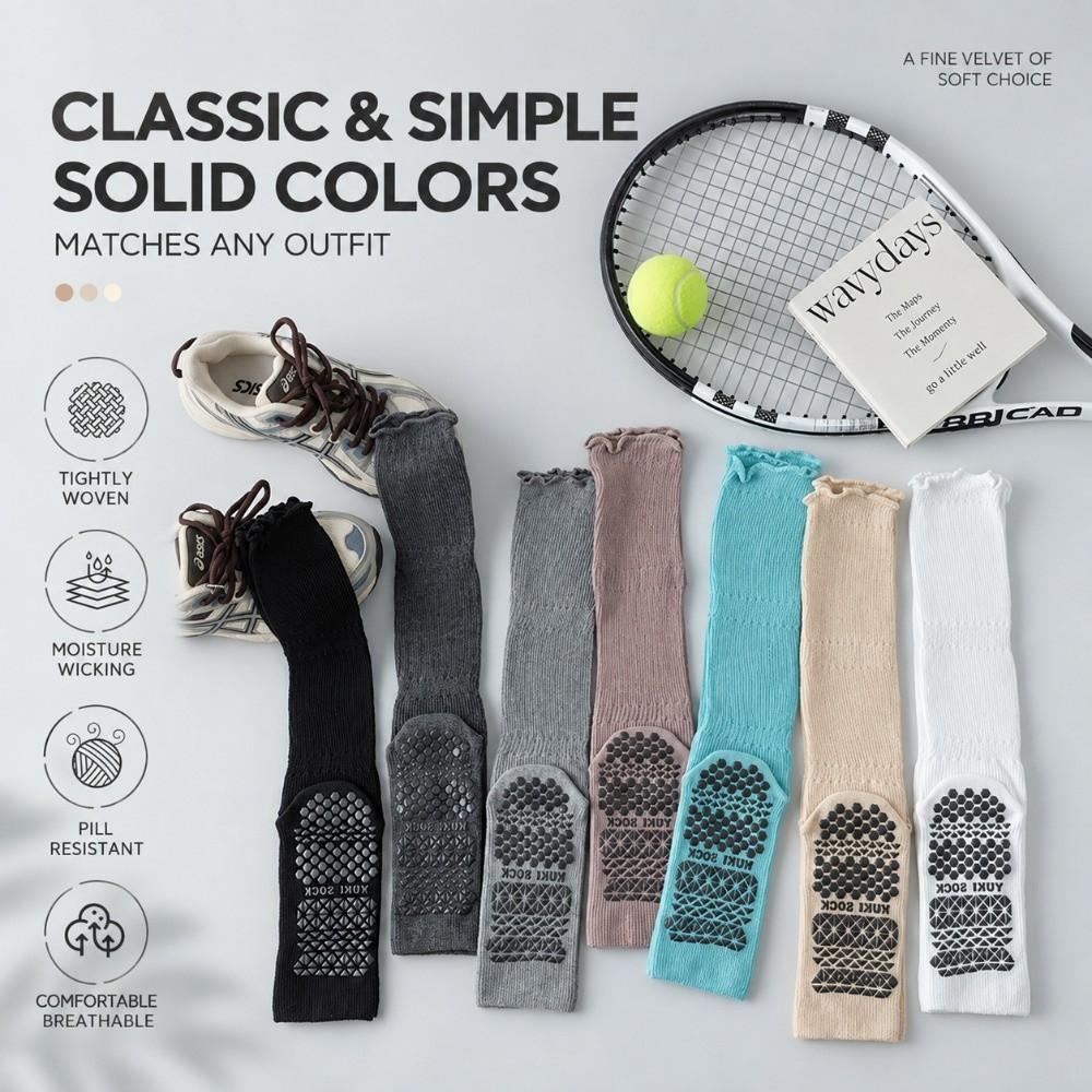 Non-slip Half Toe Yoga Socks Breathable Sports Socks Comfortable Pilates Grip Socks Fitness