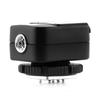 TF321 Flashing Hot Shoe Sync Adapter with PC Sync Port Socket Dedicated for 580EX 580EX II 550EX 430EX 430EX II