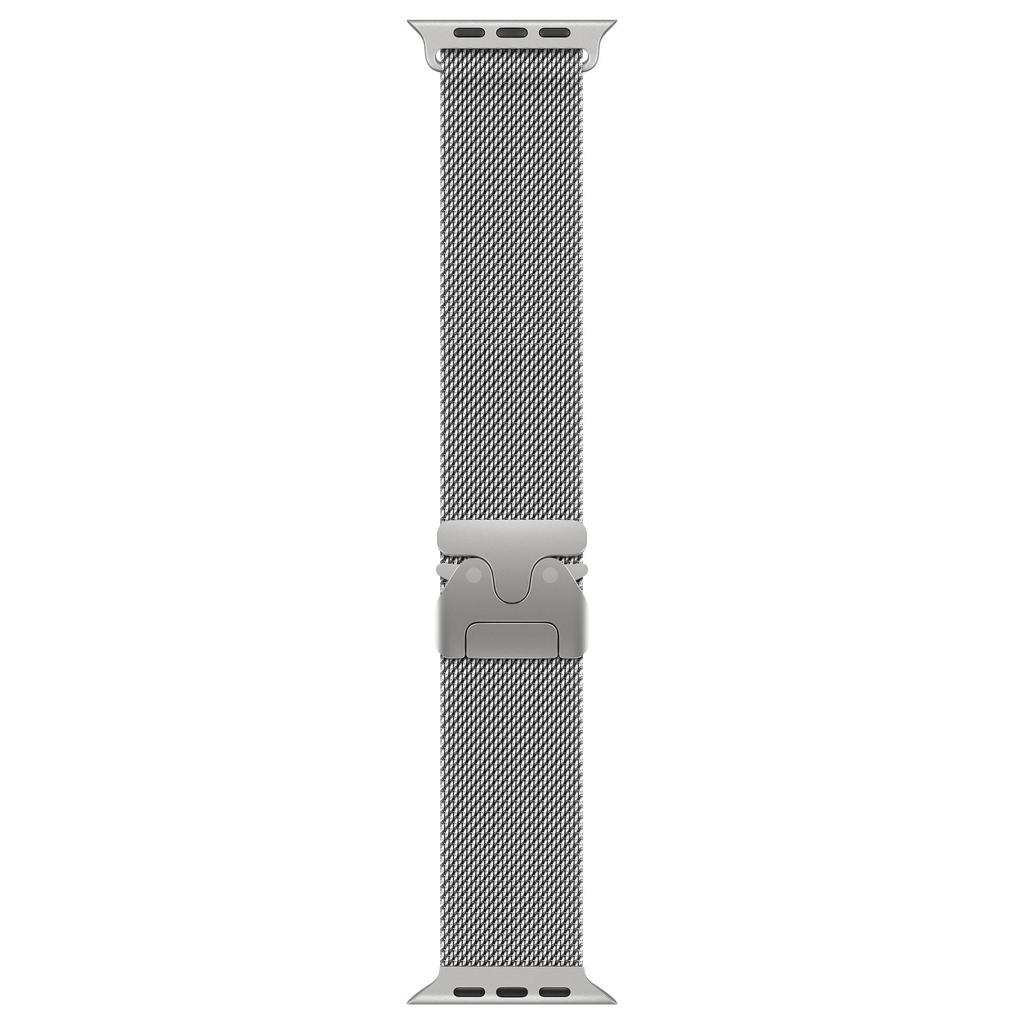 Совместимо с Apple Watch 11: Пряжка-парашют Миланский ремешок из нержавеющей стали, Металлический ремешок Ultra 3
