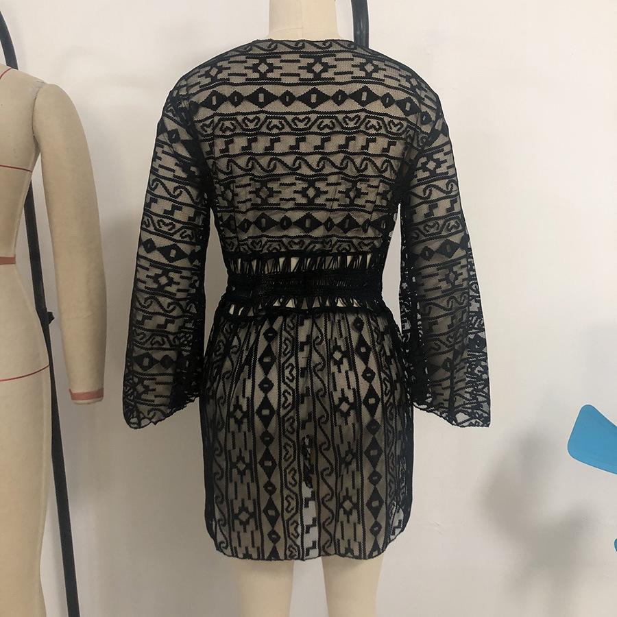 Женский летний ажурный кардиган с крючками в стиле пэчворк, купальник, кружевной пляжный купальник, накидки