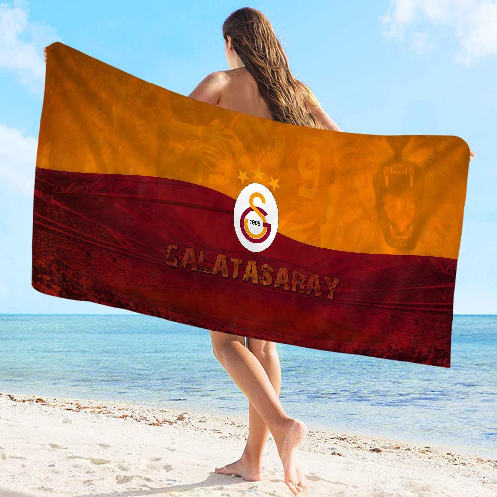 1905-G-Логотип Galatasaray Полотенце Микрофибра Пляжное полотенце Впитывающее Быстросохнущее Мягкое Полотенце для йоги, плавания, курорта, альпинизма