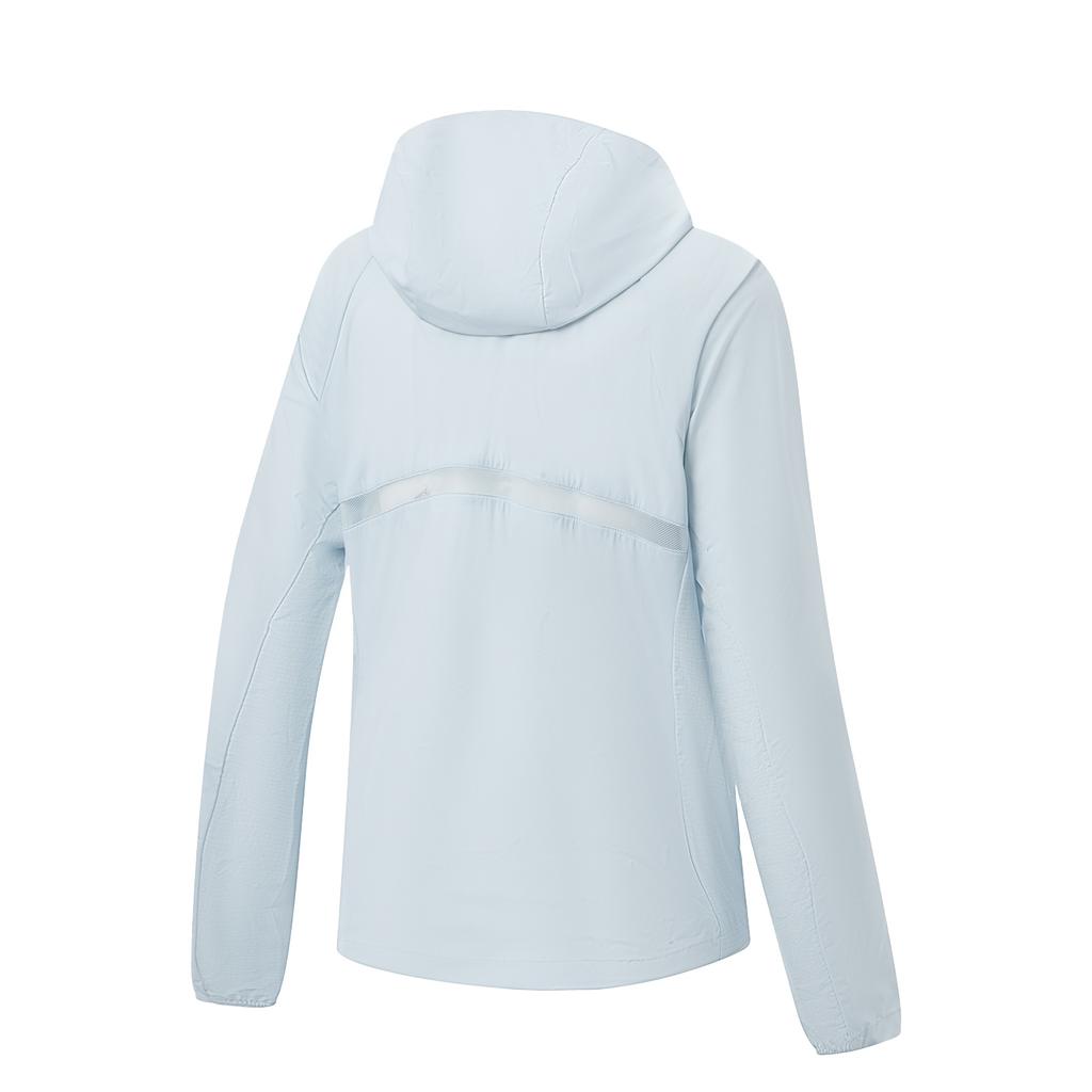 Ли Нин Серия для фитнеса Быстросохнущая Охлаждающая Защита от УФ-излучения Куртка с капюшоном от солнца Женская верхняя одежда AFDW454-5