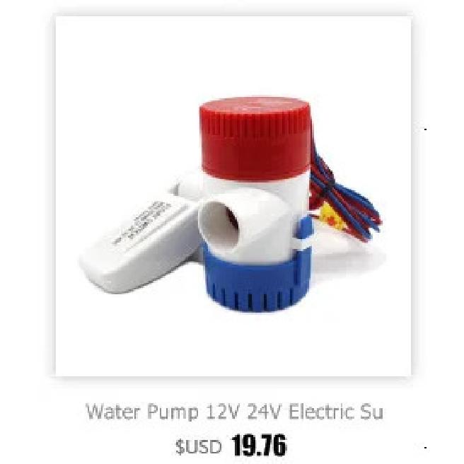 DC 12V 24V Water Pump Automatic Bilge Pump 600 750 1100GPH Submersible Boat Bilge Water Pump 12v Electric Auto Folat Switch