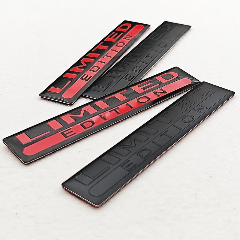 2 шт. Алюминиевая наклейка-значок на кузов автомобиля Limited Edition, наклейка на багажник, эмблема на крыло Limited Edition, аксессуар для автомобиля, мотоцикла, байка