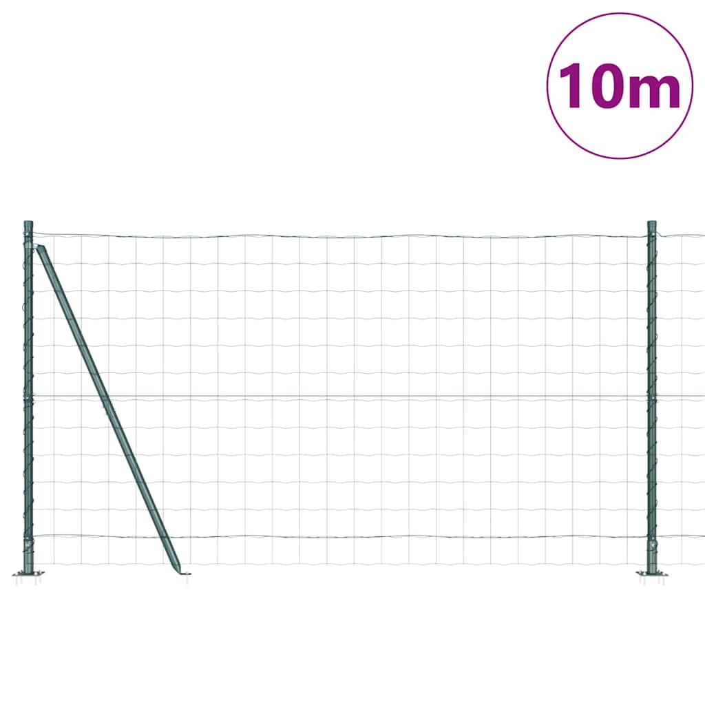 Welded Wire Fence with Concrete Foundation 10 x 1.2 m (W x H)
