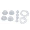 Breast Shield Set 4pcs Duckbill Valve Prevent Backflow Soft Silicone Flange Inserts for Electric