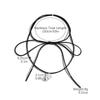 Necklace for Women Black Bow Heart Necklace Sweet Cool Exaggerated Heart Pendant Necklace Tie Necklace Collarbone Chain Choker Elegant Necklace
