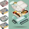 Stainless Steel Lunch Box Compartment Insulated Sealed Portable Microwae Heating Food Container Bento for Office Worker Students